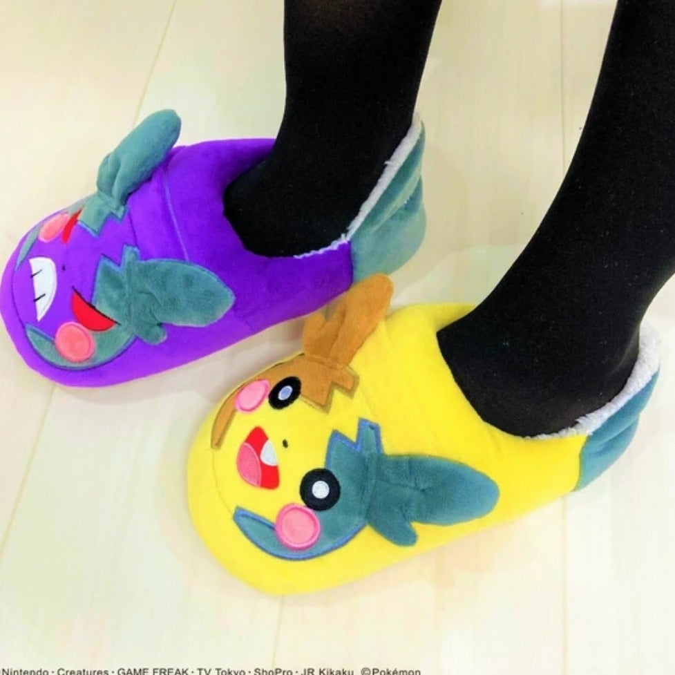 POKEMON比卡超 寵物小精靈室內保暖拖鞋 - Maidingding